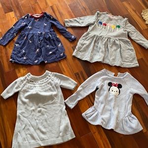 Lot of 3 winter dresses, size 4T